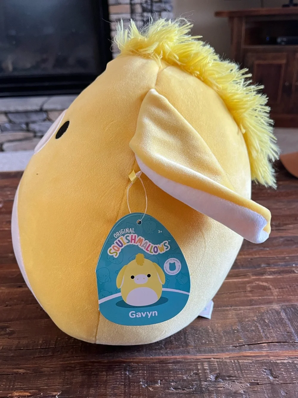 Squishmellow Gavyn Yellow Donkey 11” First To Market NWT